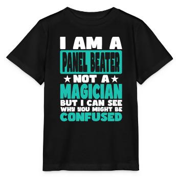Batteur de panneau - T-shirt bio MINI CREATOR Stanley/Stella Enfant - noir - Devant - Mikhail (115cm)