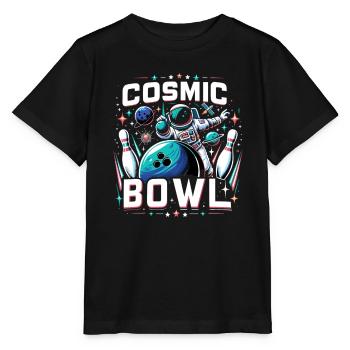 Drôle de bowling équipe bowler grève bowling club - T-shirt bio MINI CREATOR Stanley/Stella Enfant - noir - Devant - Mikhail (115cm)