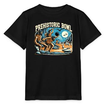 Drôle de bowling équipe bowler grève bowling club - T-shirt bio MINI CREATOR Stanley/Stella Enfant - noir - Devant - Mikhail (115cm)