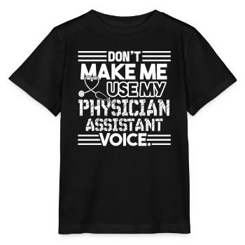Physician Assistant Physician Assistant Voice - Stanley/Stella MINI CREATOR Kids’ T-Shirt - black - Front - Mikhail (115cm)