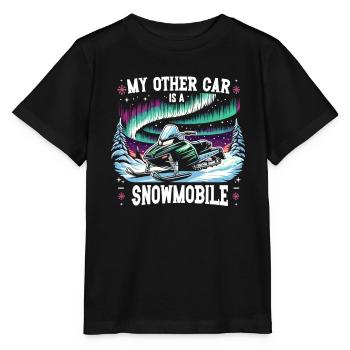 Polarlicht-aurora-verfolger Alaska Wilderness - Stanley/Stella Kinder T-Shirt MINI CREATOR  - Schwarz - Vorne - Mikhail (115cm)