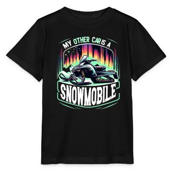 Polarlicht-aurora-verfolger Alaska Wilderness - Stanley/Stella Kinder T-Shirt MINI CREATOR  - Schwarz - Vorne - Mikhail (115cm)