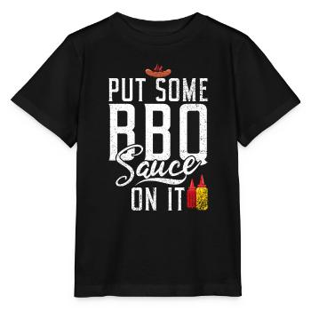Grillades Barbecue Grillades - T-shirt bio MINI CREATOR Stanley/Stella Enfant - noir - Devant - Mikhail (115cm)