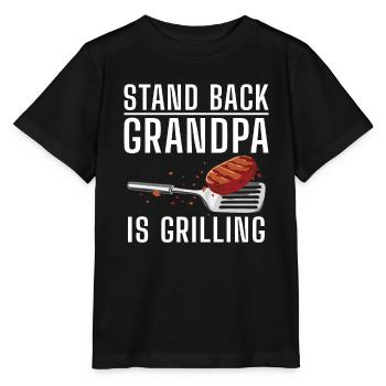 Grillades Barbecue Grillades - T-shirt bio MINI CREATOR Stanley/Stella Enfant - noir - Devant - Mikhail (115cm)