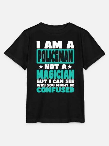 Polizist - Stanley/Stella Kinder T-Shirt MINI CREATOR  - Schwarz