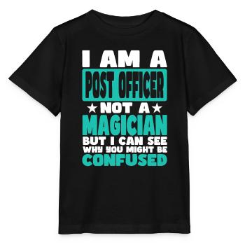 Agent des postes - T-shirt bio MINI CREATOR Stanley/Stella Enfant - noir - Devant - Mikhail (115cm)
