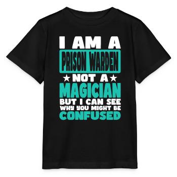 Directeur de prison - T-shirt bio MINI CREATOR Stanley/Stella Enfant - noir - Devant - Mikhail (115cm)