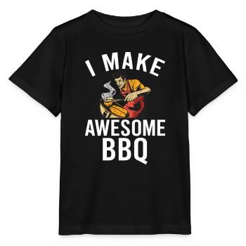 Grillades Barbecue Grillades - T-shirt bio MINI CREATOR Stanley/Stella Enfant - noir - Devant - Mikhail (115cm)