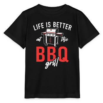 Grillades Barbecue Grillades - T-shirt bio MINI CREATOR Stanley/Stella Enfant - noir - Devant - Mikhail (115cm)