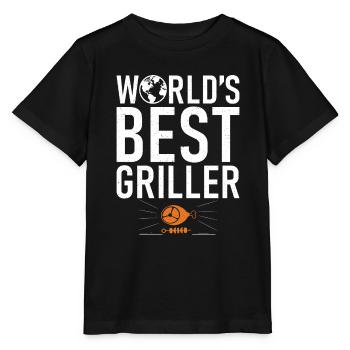 Grillades Barbecue Grillades - T-shirt bio MINI CREATOR Stanley/Stella Enfant - noir - Devant - Mikhail (115cm)