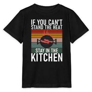 Grillades Barbecue Grillades - T-shirt bio MINI CREATOR Stanley/Stella Enfant - noir - Devant - Mikhail (115cm)