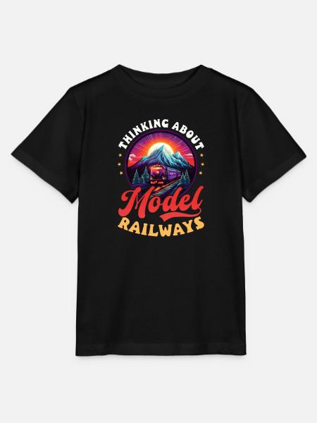 Modelleisenbahn: Modelleisenbahn denken - Stanley/Stella Kinder T-Shirt MINI CREATOR  - Schwarz