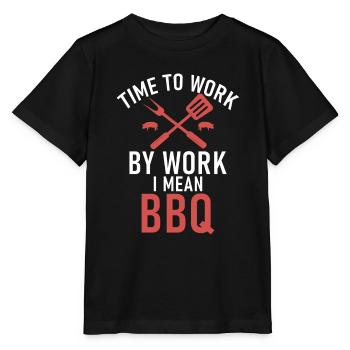 Grillades Barbecue Grillades - T-shirt bio MINI CREATOR Stanley/Stella Enfant - noir - Devant - Mikhail (115cm)