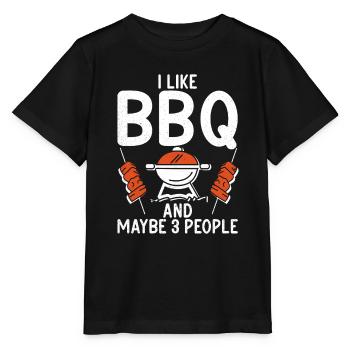 Grillades Barbecue Grillades - T-shirt bio MINI CREATOR Stanley/Stella Enfant - noir - Devant - Mikhail (115cm)