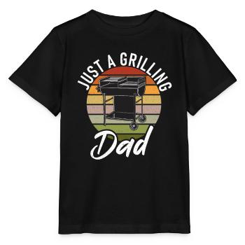 Grillades Barbecue Grillades - T-shirt bio MINI CREATOR Stanley/Stella Enfant - noir - Devant - Mikhail (115cm)