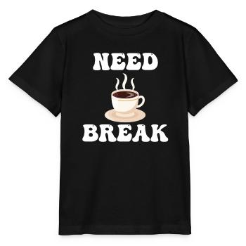 Besoin d’une pause Pause café Cafecito - T-shirt bio MINI CREATOR Stanley/Stella Enfant - noir - Devant - Mikhail (115cm)