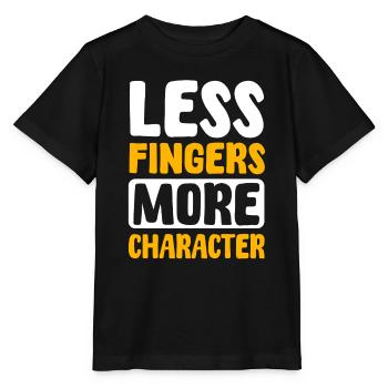 Finger amputees - Stanley/Stella MINI CREATOR Kids’ T-Shirt - black - Front - Mikhail (115cm)