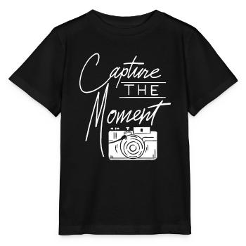 Photographe Photographie Appareil photo Capturez l’instant - T-shirt bio MINI CREATOR Stanley/Stella Enfant - noir - Devant - Mikhail (115cm)