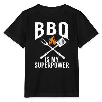 Grillades Barbecue Grillades - T-shirt bio MINI CREATOR Stanley/Stella Enfant - noir - Devant - Mikhail (115cm)