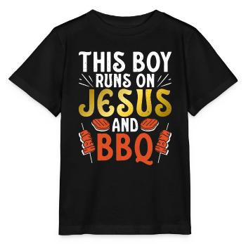 Grillades Barbecue Grillades - T-shirt bio MINI CREATOR Stanley/Stella Enfant - noir - Devant - Mikhail (115cm)