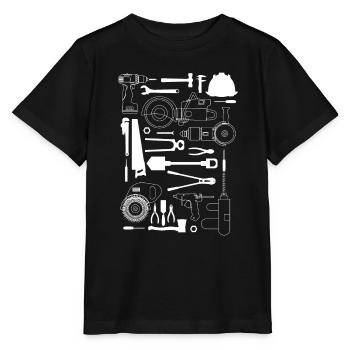 Tools Tools Craftsman - Stanley/Stella MINI CREATOR Kids’ T-Shirt - black - Front - Mikhail (115cm)