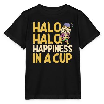 Halo Halo Hapiness Design - Stanley/Stella MINI CREATOR Kids’ T-Shirt - black - Front - Mikhail (115cm)