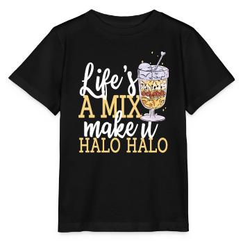 Cute Halo Halo T-shirt - Stanley/Stella MINI CREATOR Kids’ T-Shirt - black - Front - Mikhail (115cm)
