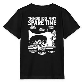 Machine à coudre Machine à coudre - T-shirt bio MINI CREATOR Stanley/Stella Enfant - noir - Devant - Mikhail (115cm)
