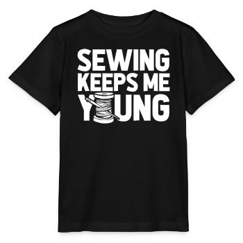 Sewing Sewing Machine - Stanley/Stella MINI CREATOR Kids’ T-Shirt - black - Front - Mikhail (115cm)
