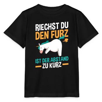 Riechst Du Den Furz Ist Der Abstand Zu Kurz - Stanley/Stella Kinder T-Shirt MINI CREATOR  - Schwarz - Vorne - Mikhail (115cm)