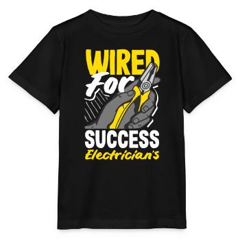 Électricien câblé pour le succès - T-shirt bio MINI CREATOR Stanley/Stella Enfant - noir - Devant - Mikhail (115cm)