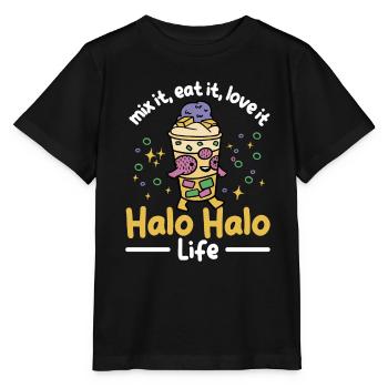 Funny Halo Halo Outfit - Stanley/Stella MINI CREATOR Kids’ T-Shirt - black - Front - Mikhail (115cm)
