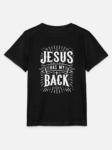 Jesus Has My Back 31 - Stanley/Stella Kinder T-Shirt MINI CREATOR - Schwarz