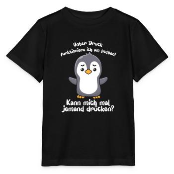 Je fonctionne mieux sous pression - T-shirt bio MINI CREATOR Stanley/Stella Enfant - noir - Devant - Mikhail (115cm)