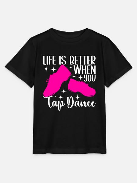 Stepptanz Stepptänzer - Stanley/Stella Kinder T-Shirt MINI CREATOR - Schwarz