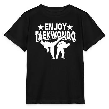 Taekwondo Enjoy Taekwondo - Stanley/Stella MINI CREATOR Kids’ T-Shirt - black - Front - Mikhail (115cm)
