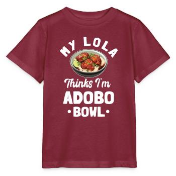Bol Adobo Lola - T-shirt bio MINI CREATOR Stanley/Stella Enfant - bordeaux - Devant - Kain (125cm)