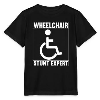 Personnes en fauteuil roulant Fauteuil roulant - T-shirt bio MINI CREATOR Stanley/Stella Enfant - noir - Devant - Mikhail (115cm)