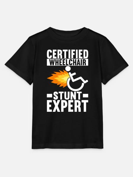 Rollstuhlfahrer Rollstuhl - Stanley/Stella Kinder T-Shirt MINI CREATOR - Schwarz