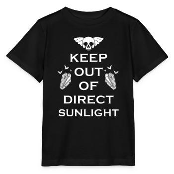 Von direkter Sonneneinstrahlung fernhalten Vampir - Stanley/Stella Kinder T-Shirt MINI CREATOR  - Schwarz - Vorne - Mikhail (115cm)