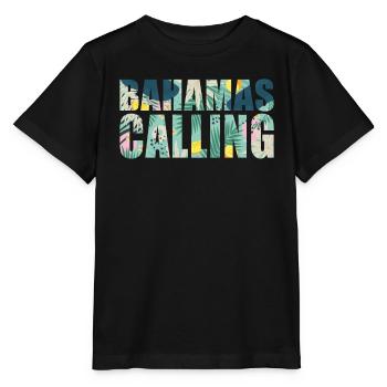 Bahamas Souvenir Urlaub Bahamas Calling - Stanley/Stella Kinder T-Shirt MINI CREATOR  - Schwarz - Vorne - Mikhail (115cm)