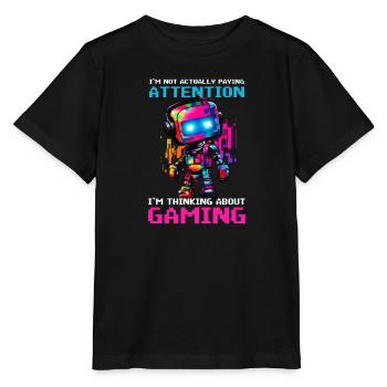 Ich bin ein Videospieler, der nicht aufpasst - Stanley/Stella Kinder T-Shirt MINI CREATOR  - Schwarz - Vorne - Mikhail (115cm)