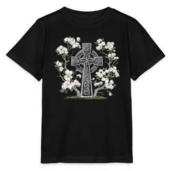 Ostara Eostre équinoxe sorcière déesse païenne rituels - T-shirt bio MINI CREATOR Stanley/Stella Enfant - noir - Devant - Mikhail (115cm)