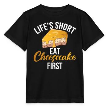 Cadeau de gâteau au fromage - T-shirt bio MINI CREATOR Stanley/Stella Enfant - noir - Devant - Mikhail (115cm)