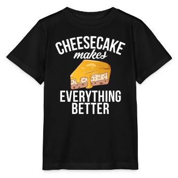 Cadeau de gâteau au fromage - T-shirt bio MINI CREATOR Stanley/Stella Enfant - noir - Devant - Mikhail (115cm)