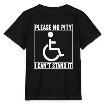 Personnes en fauteuil roulant Fauteuil roulant - T-shirt bio MINI CREATOR Stanley/Stella Enfant - noir - Devant - Mikhail (115cm)