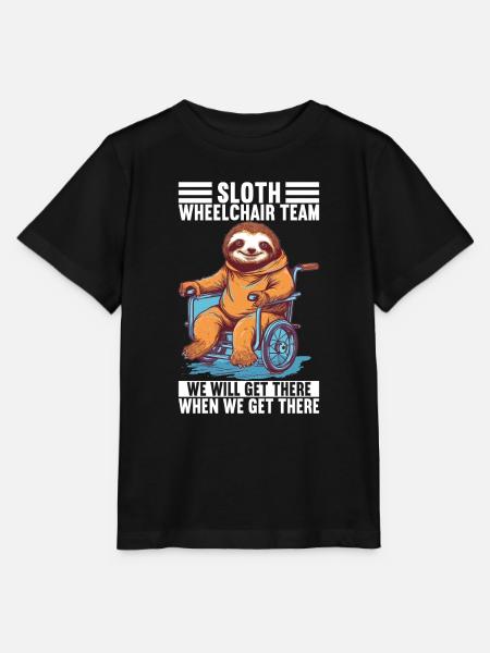 Rollstuhlfahrer Rollstuhl - Stanley/Stella Kinder T-Shirt MINI CREATOR  - Schwarz