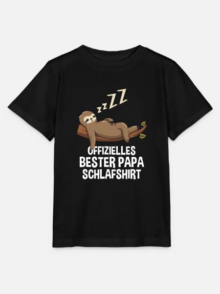 Offizielles Bester Papa Schlafshirt - Stanley/Stella Kinder T-Shirt MINI CREATOR - Schwarz