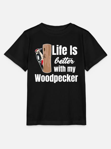 Das Leben Ist Besser Mit Meiner - Stanley/Stella Kinder T-Shirt MINI CREATOR - Schwarz