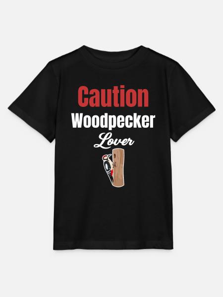 Vorsicht: Spechtliebhaber, Vogelbeobachter, - Stanley/Stella Kinder T-Shirt MINI CREATOR - Schwarz